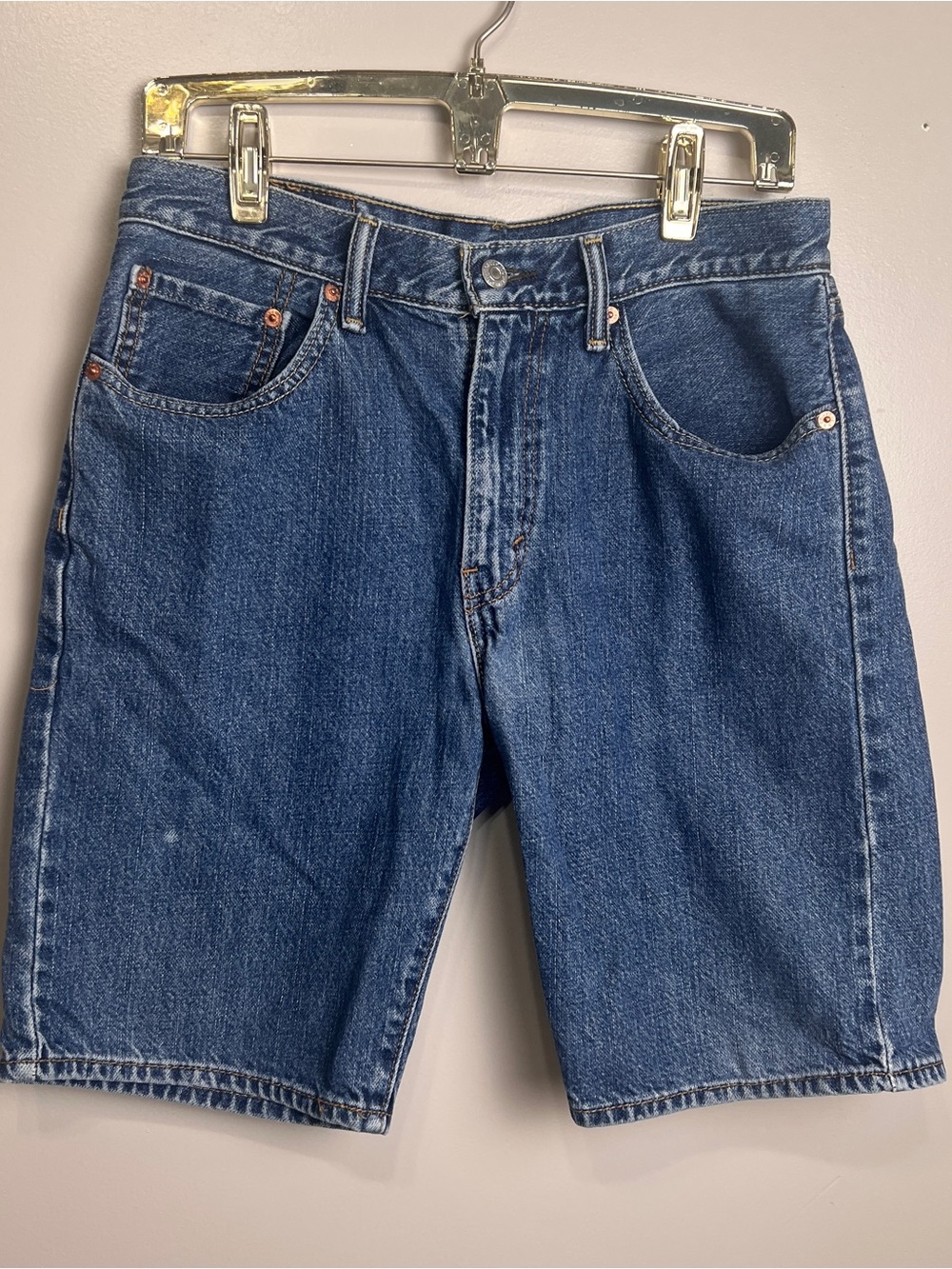 LEVI’S 505 Shorts Men's 31 Blue Jean Medium Wash Denim 100% Cotton, EUC